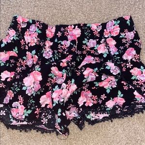 Justice rose shorts